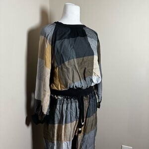 Free People Plaid Two Piece Set